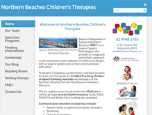 Tablet Screenshot of nbchildrenstherapies.com